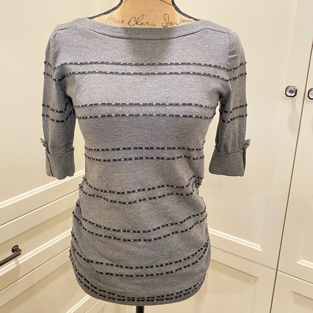 APT. 9 Ruched Side Boat Neck Sweater NWT XS
